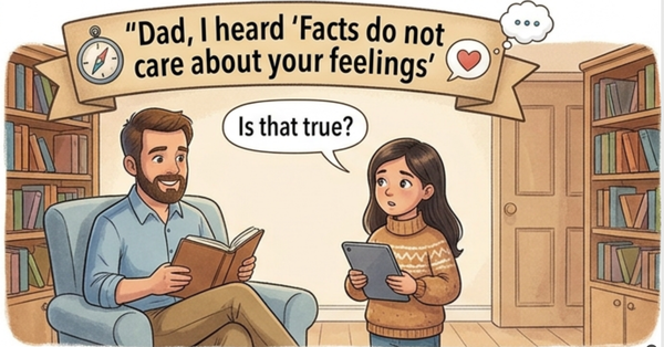 "Dad, I heard 'Facts do not care about your feelings' Is that true?"