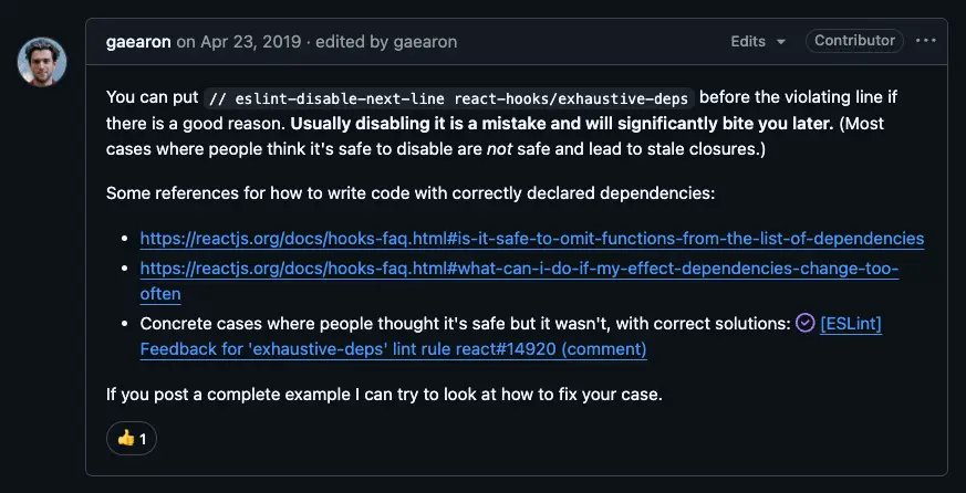 react-hooks/exhaustive-deps