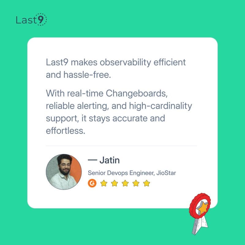 Jio's Review on Last9