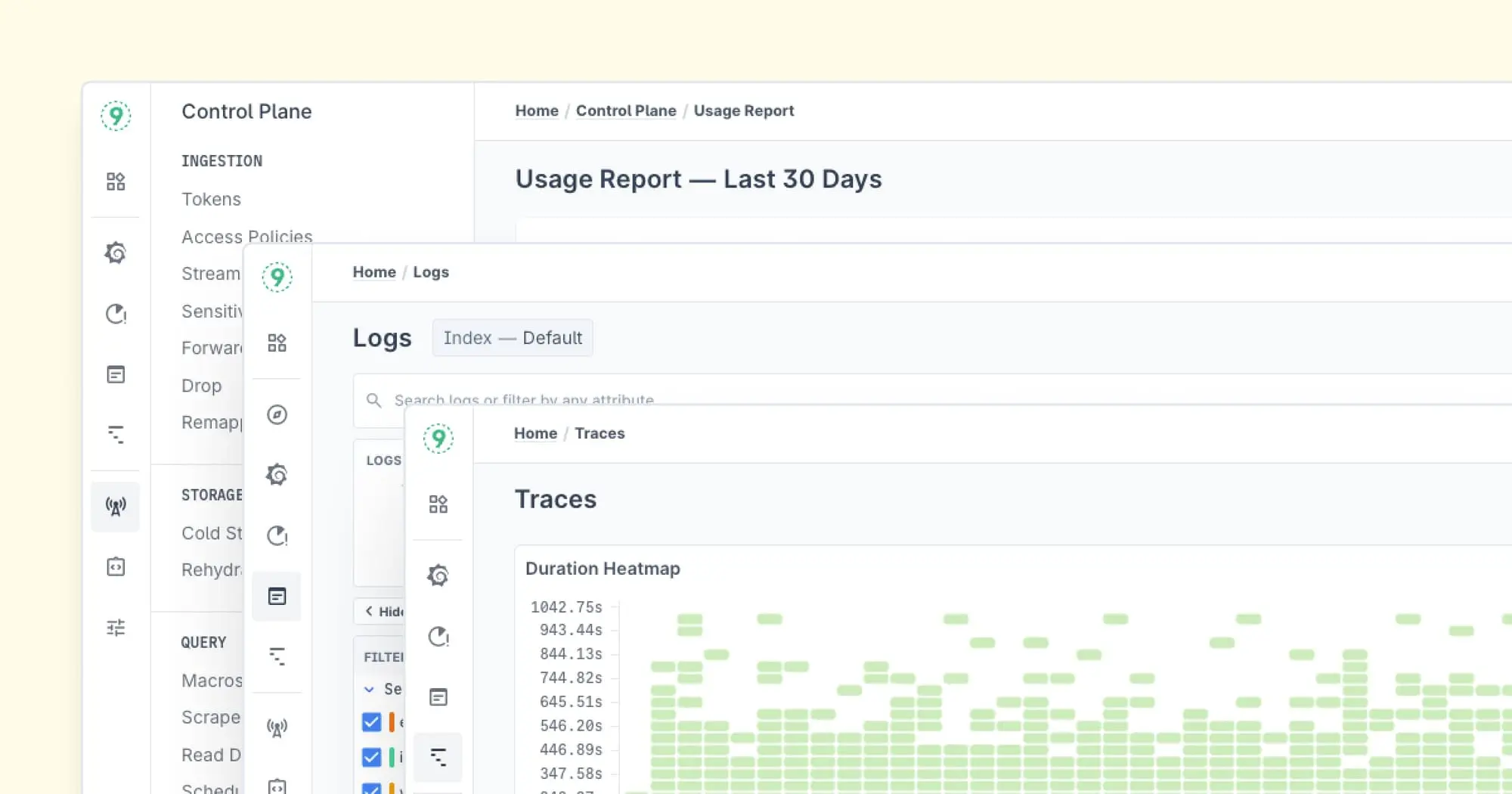 Last9 unified observability dashboard correlating logs, traces, and metrics in single view