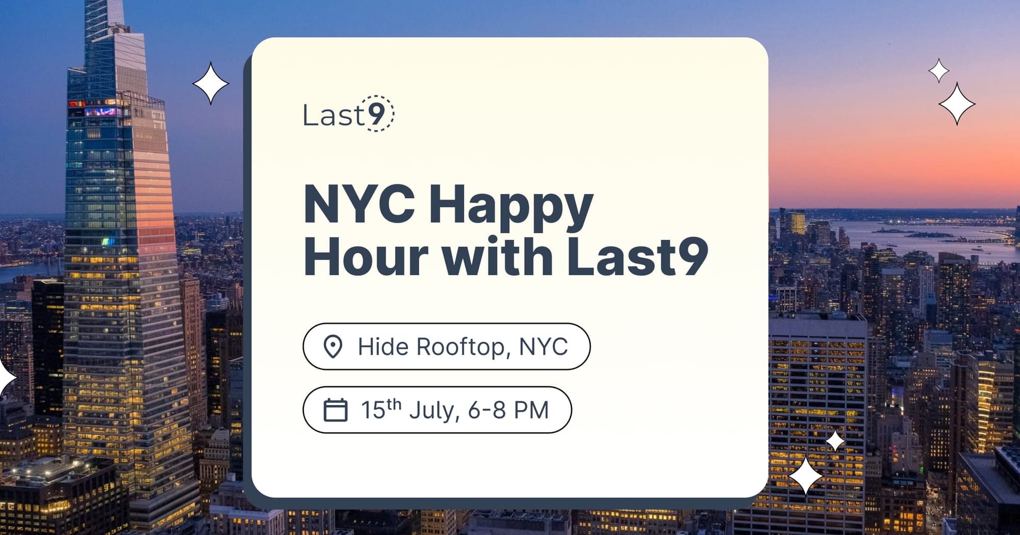 Happy Hour with Last9 – New York Edition