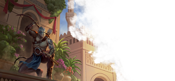 Urban Sentinel Ranger stalking prey in the city