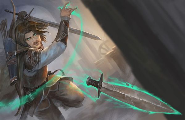 Ranger throwing a dagger