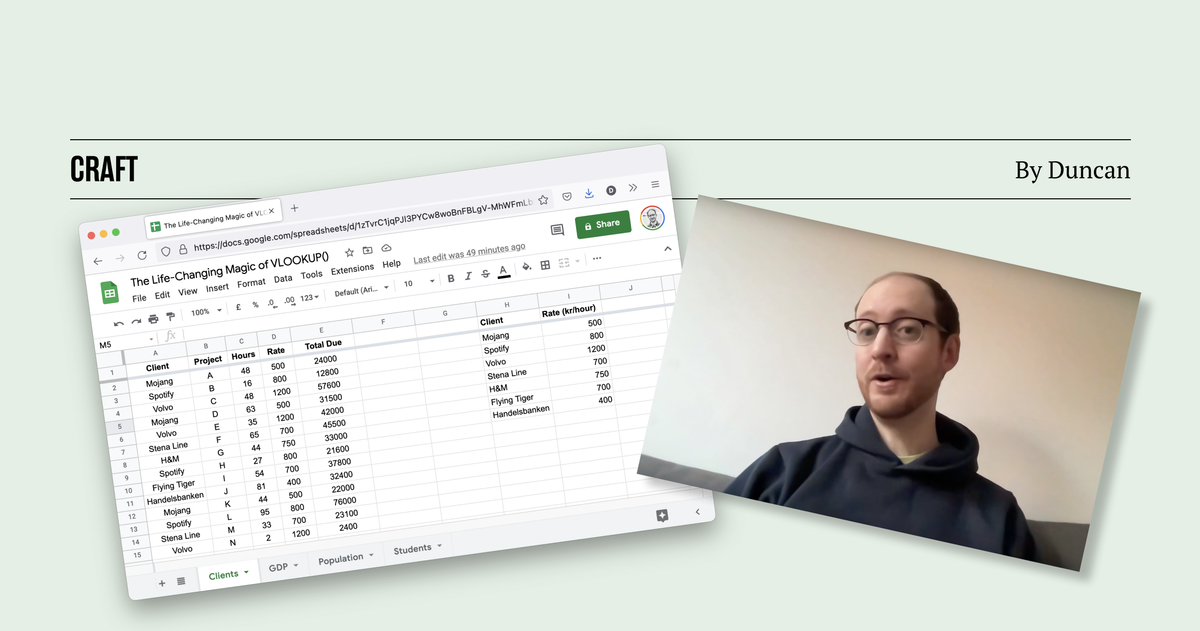 The Life-Changing Magic of VLOOKUP( )