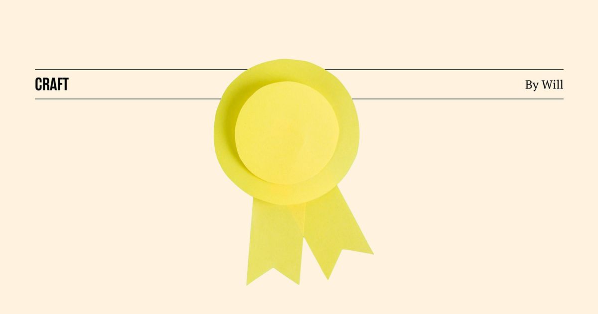 A prize ribbon