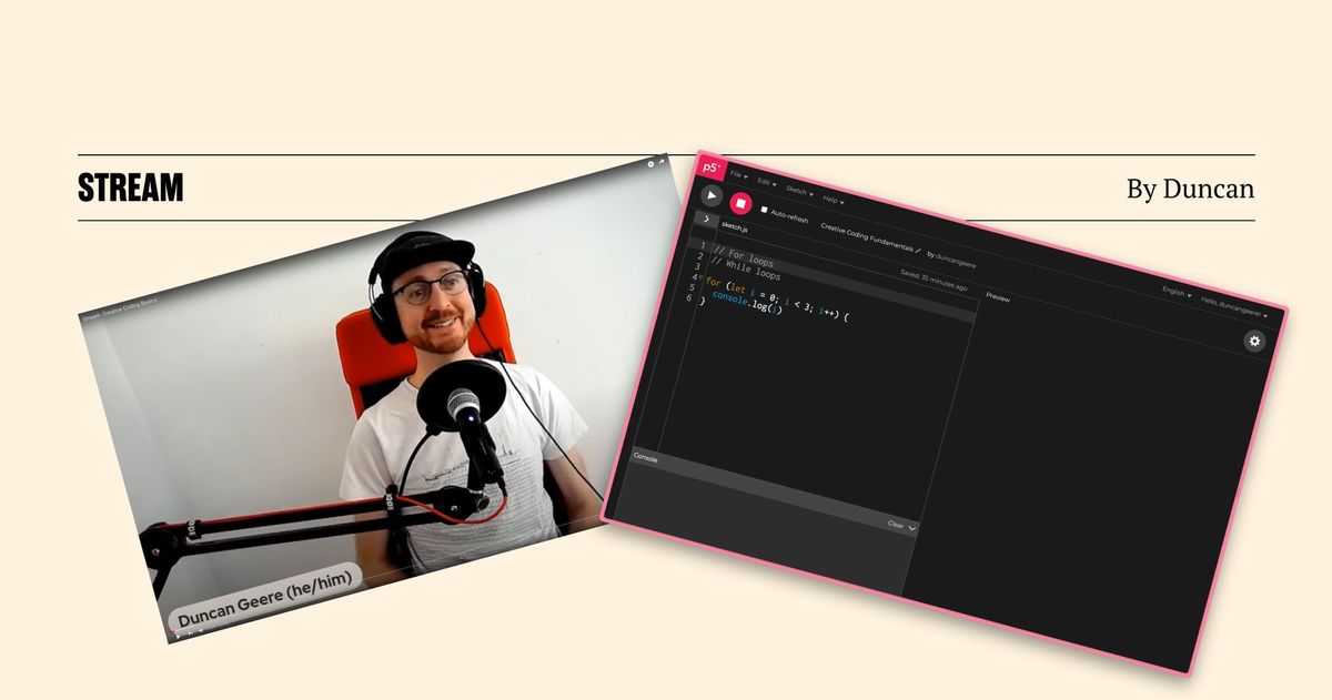 Stream: Creative Coding Basics