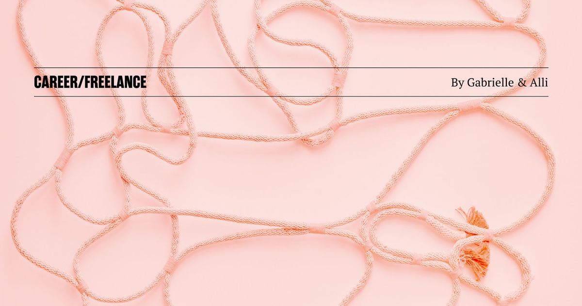 Tangled rope. Text reads Career/Freelance by Gabrielle & Alli.