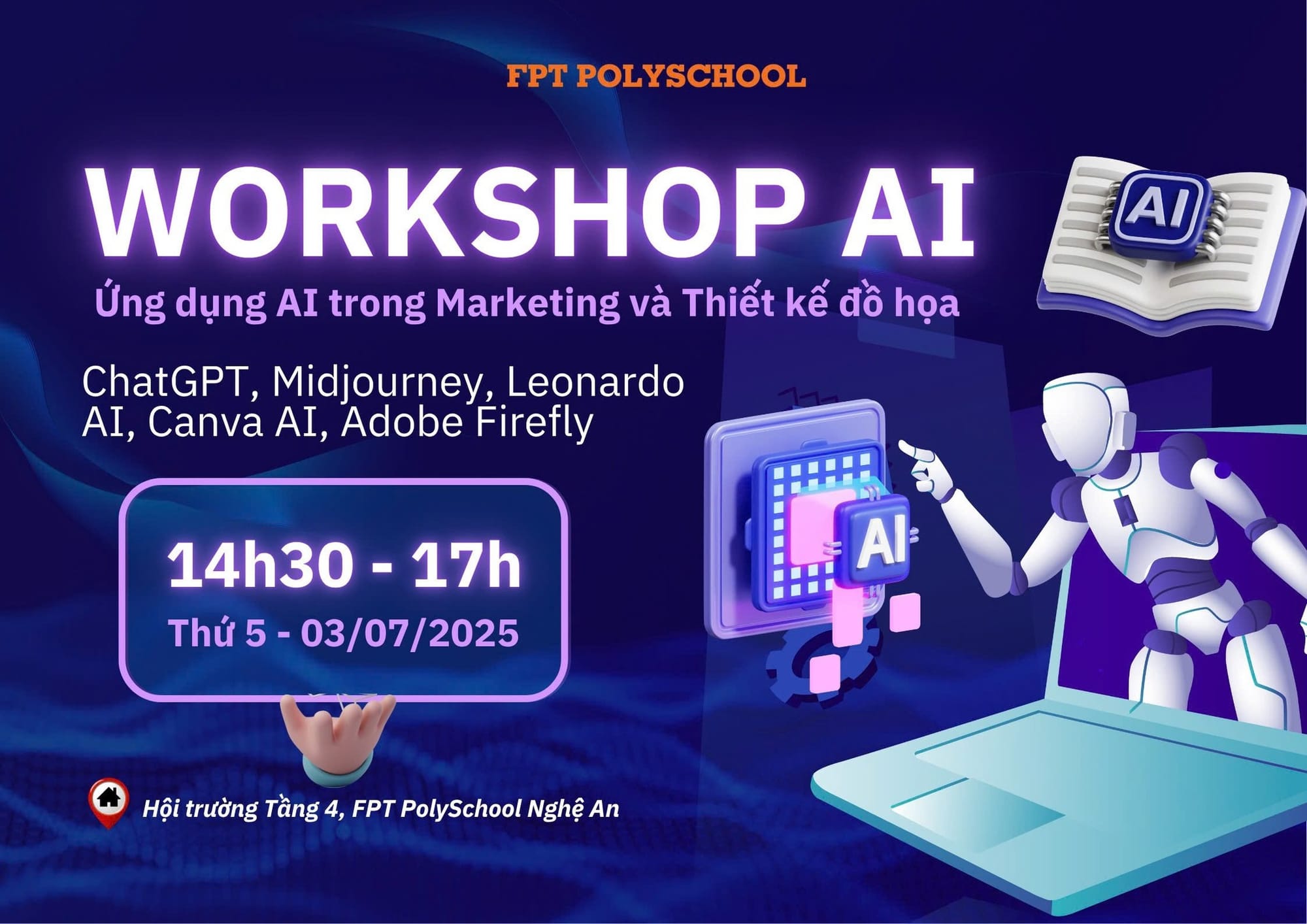 🎤 Workshop - AI trong marketing và thiết kế đồ họa