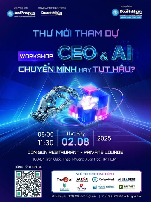 🚀 Workshop -  CEO & AI: Chuyển mình hay bị “Delete”?
