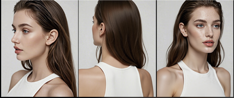 🌟 Xoay các góc khác nhau của khuôn mặt