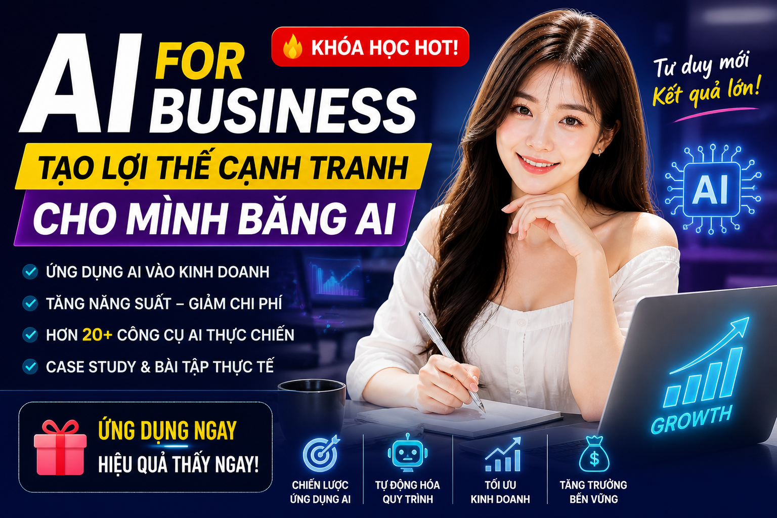 🔥 Khoá học AI cho cạnh tranh doanh nghiệp