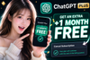 🎁 Mẹo nhận thêm 1 tháng ChatGPT Plus miễn phí