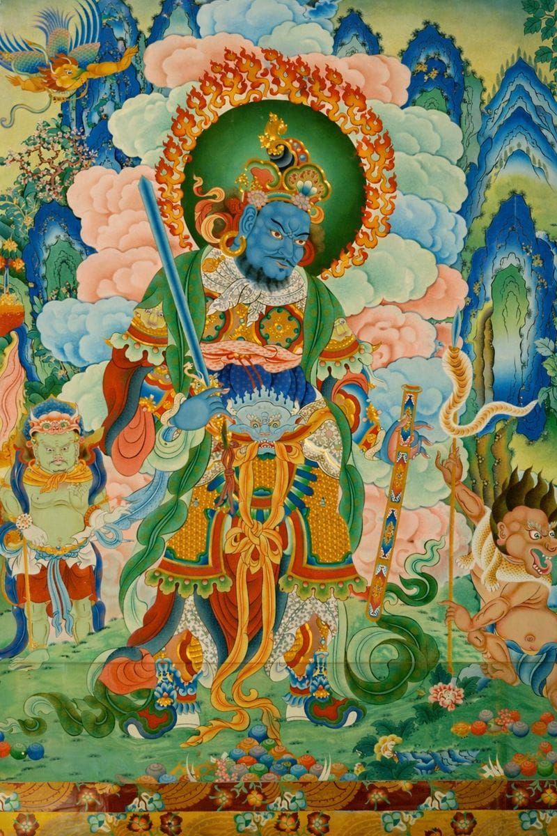 The Four Heavenly Kings: Virūḍhaka - Protector of the South