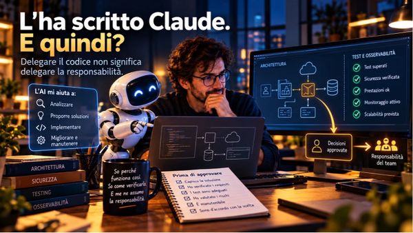 Da “funziona in locale” a “l'ha scritto Claude” è stato un attimo