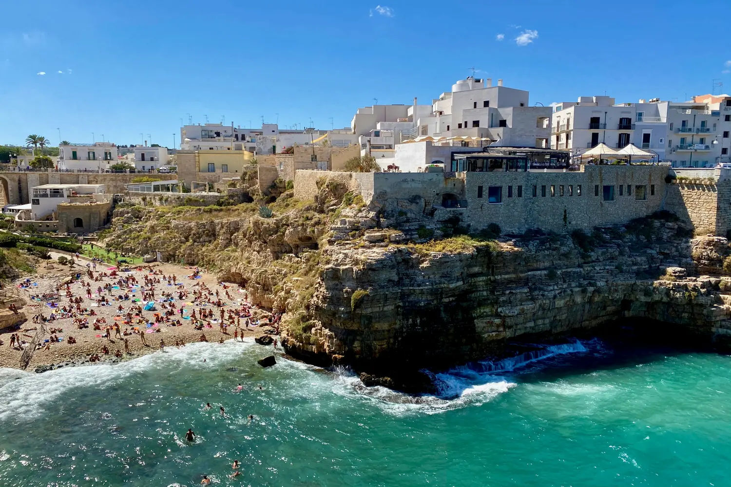 Coastal town of Polignano a Mare in Puglia