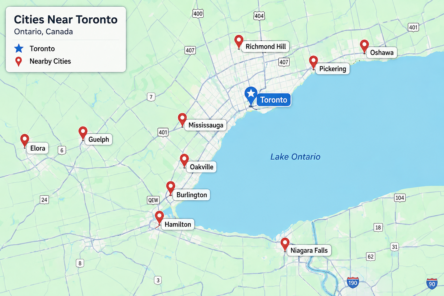 Cities Near Toronto