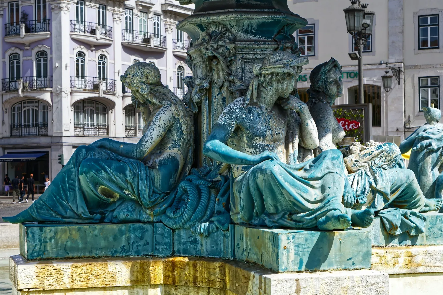 Praça Dom Pedro IV, Lisbonne, Portugal