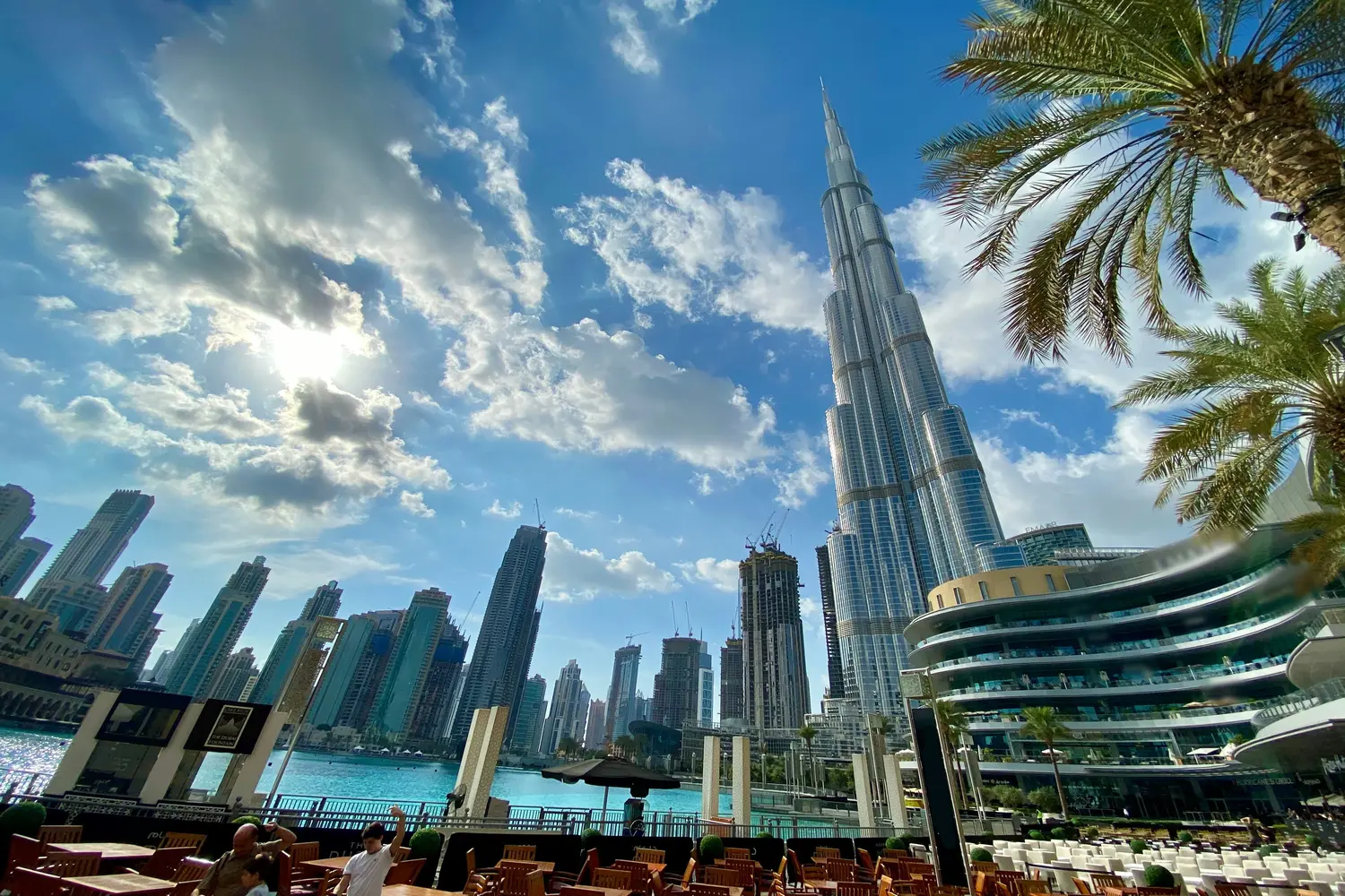 Downtown Dubai Skyline with Burj Khalifa