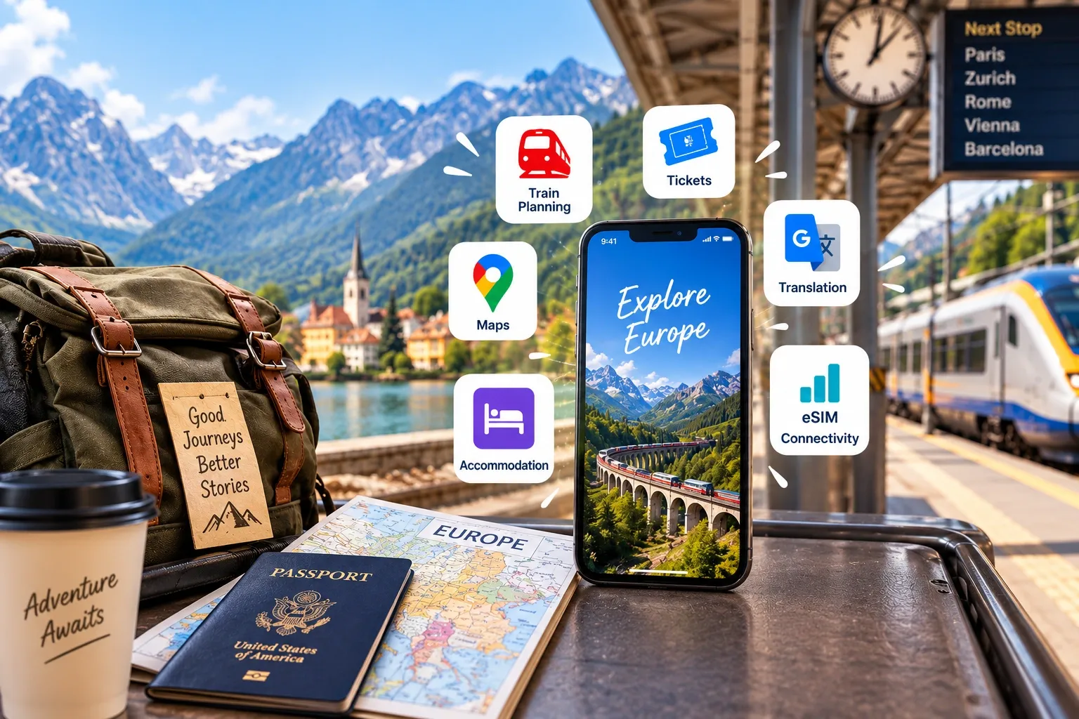 Essential Apps and Tools for European Train Travel