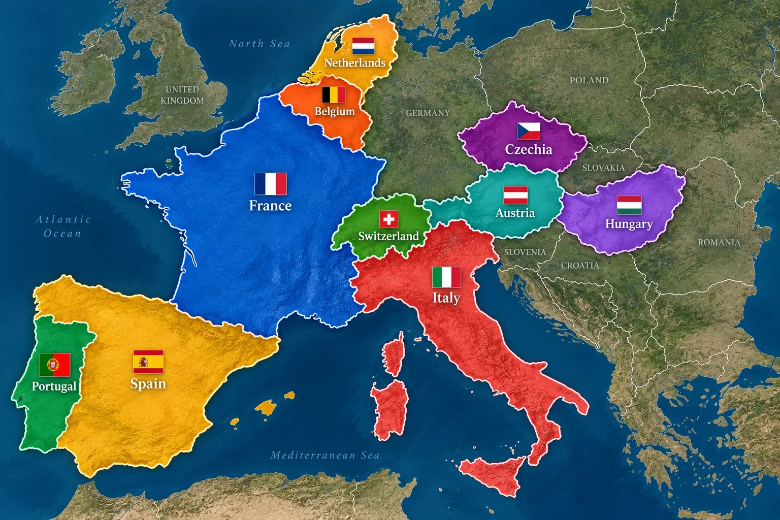 Europe Destinations by Region