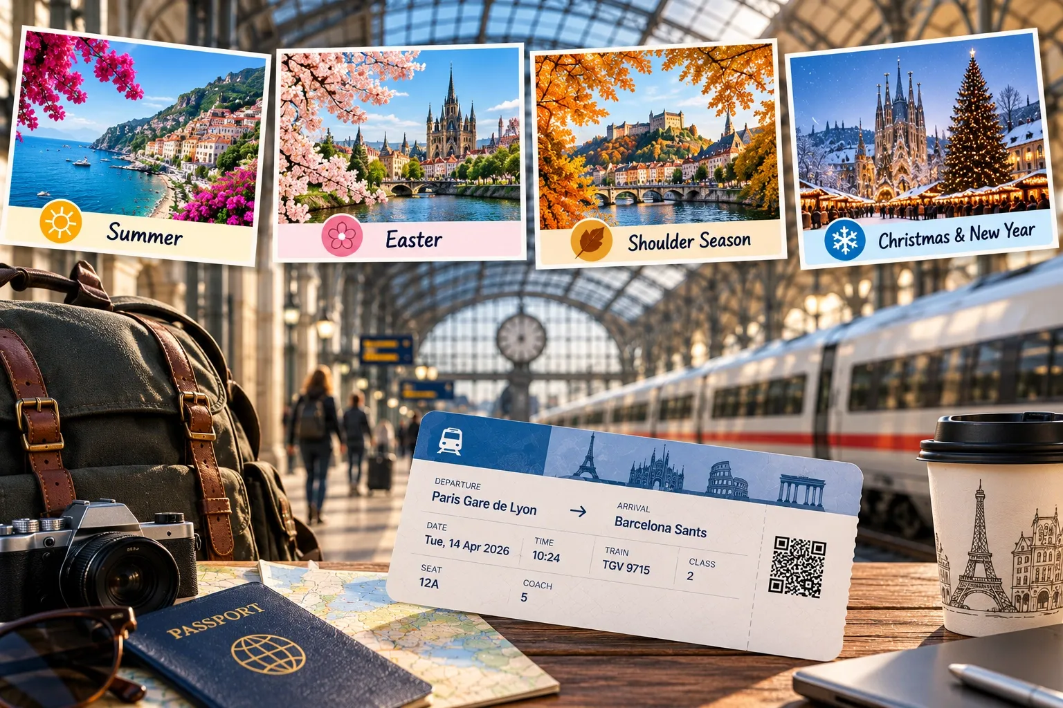 Europe Train Ticket for Different Season