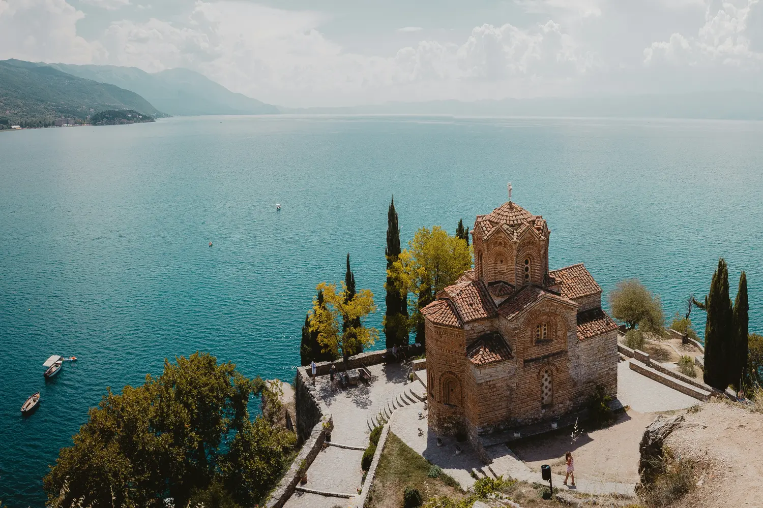 Lake Ohrid in North Macedonia