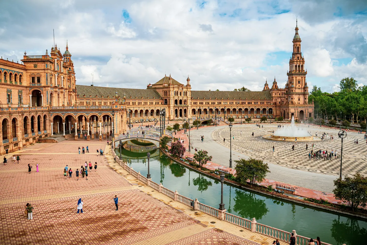 Plaza de España in Seville, Spain