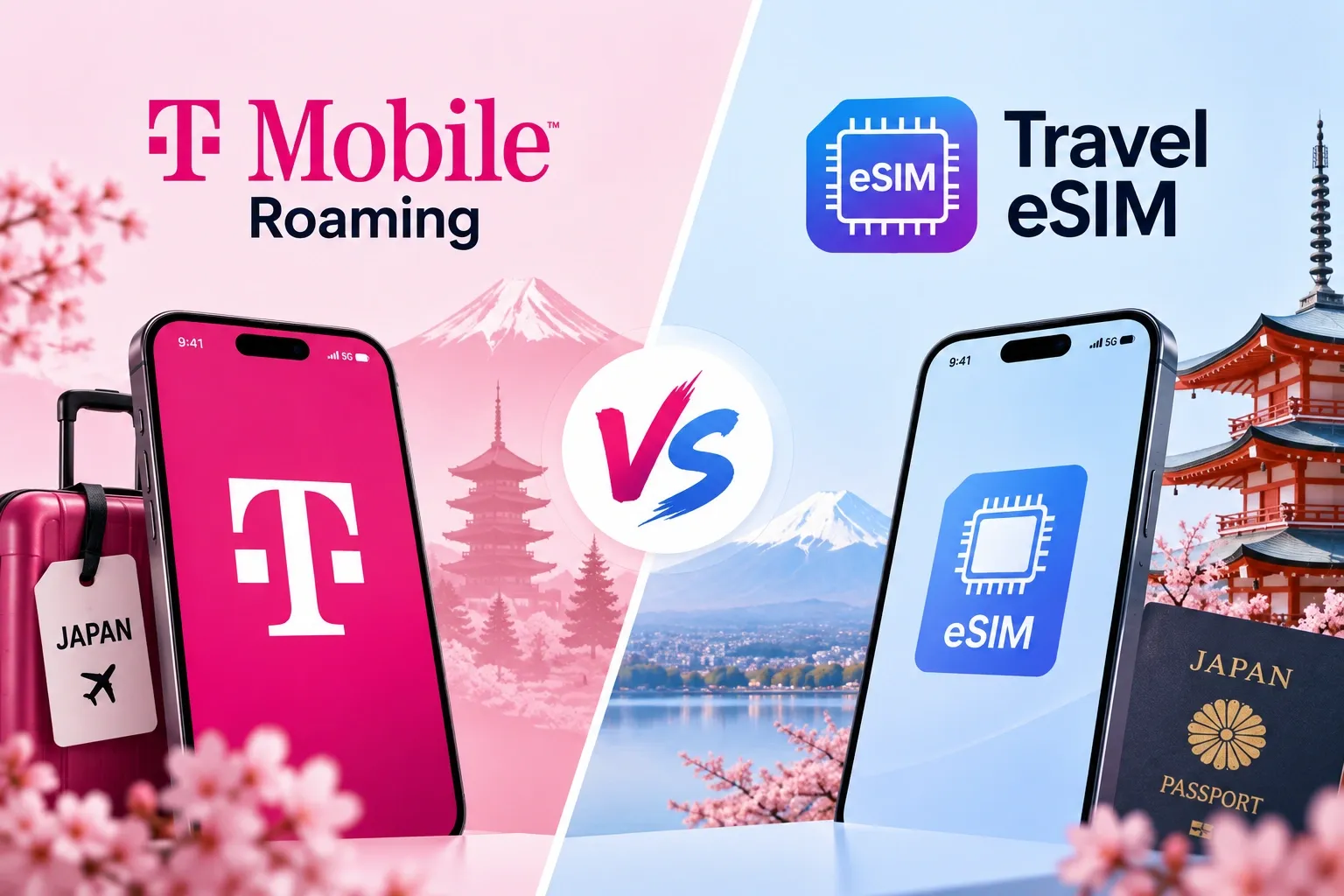 T-Mobile Roaming vs Travel eSIM in Japan