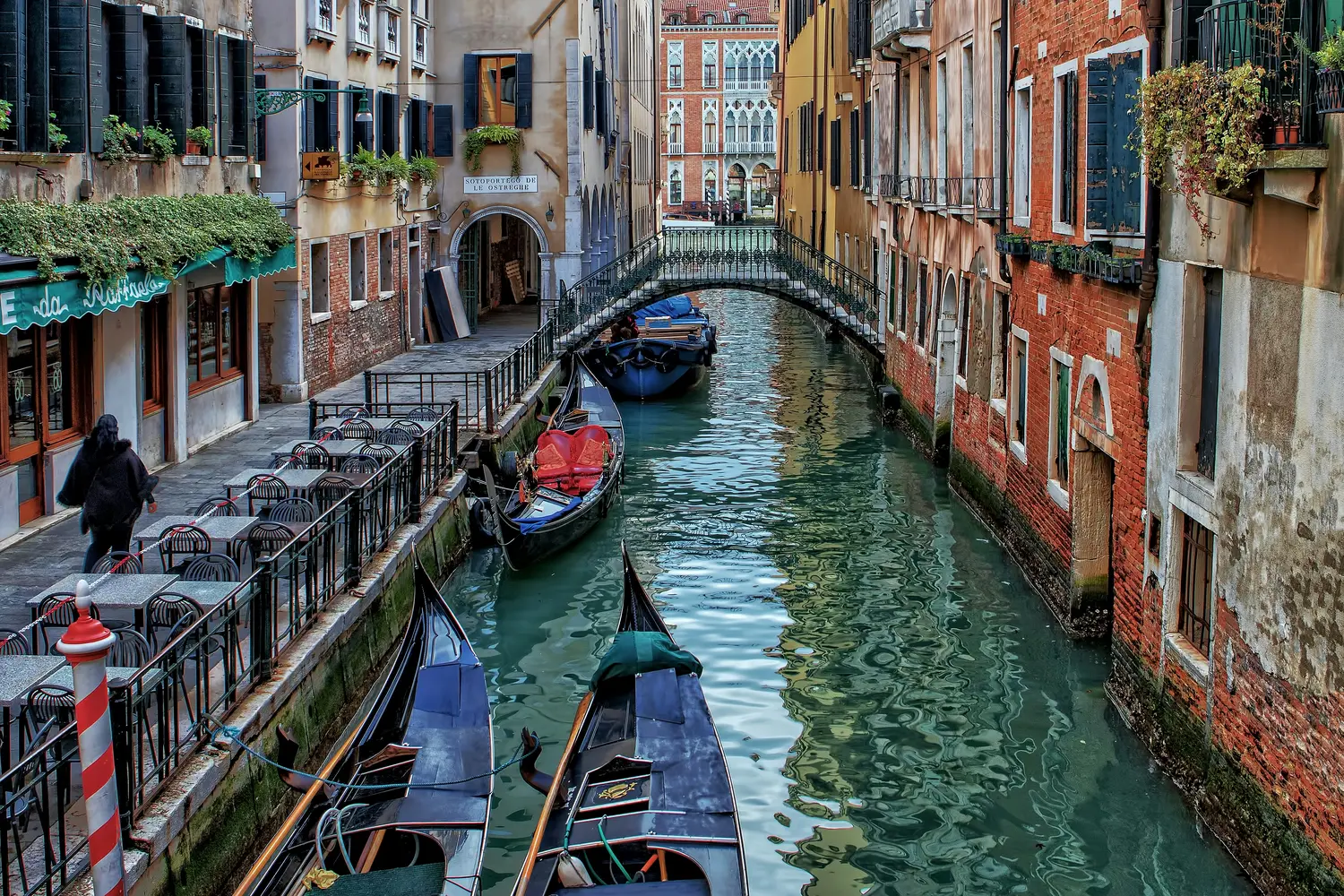 Picturesque canal in Venice, Italy