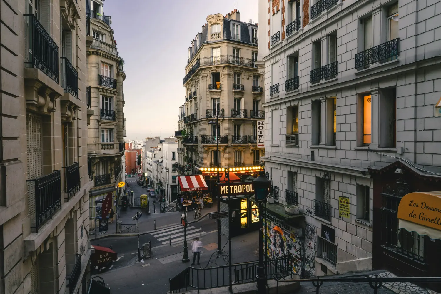 Montmartre district in Paris, France