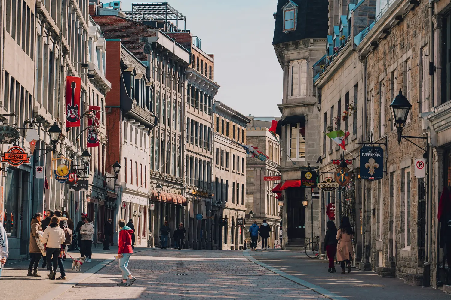 Street in Old Montreal, Canada