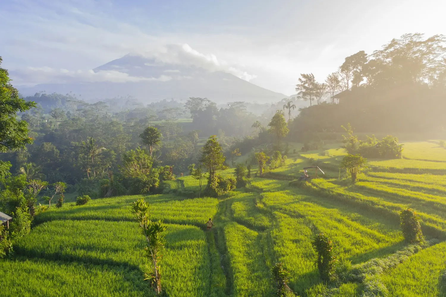 Sidemen Valley in Bali, Indonesia