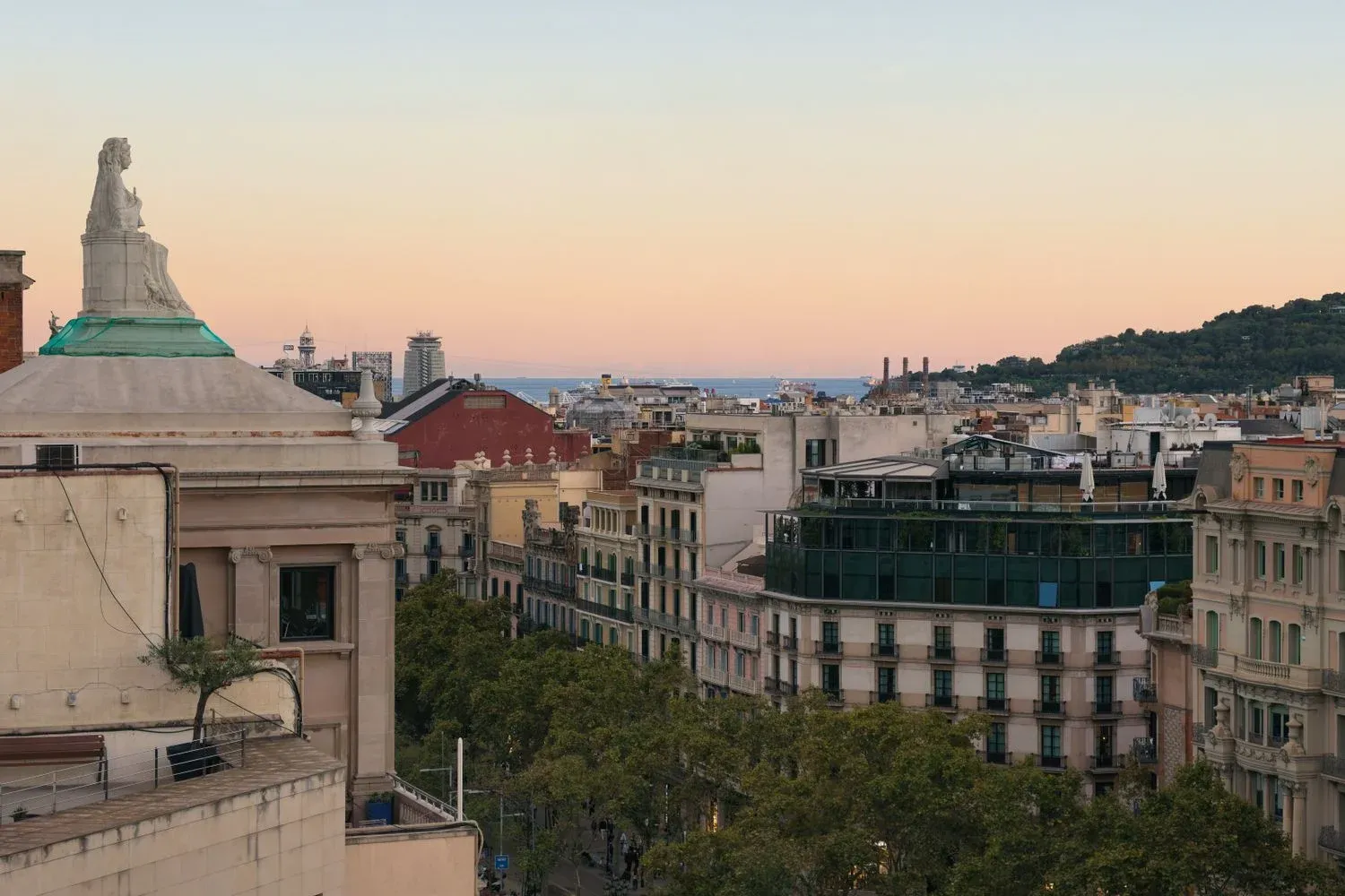 Barcelona's Eixample district, Barcelona, Spain
