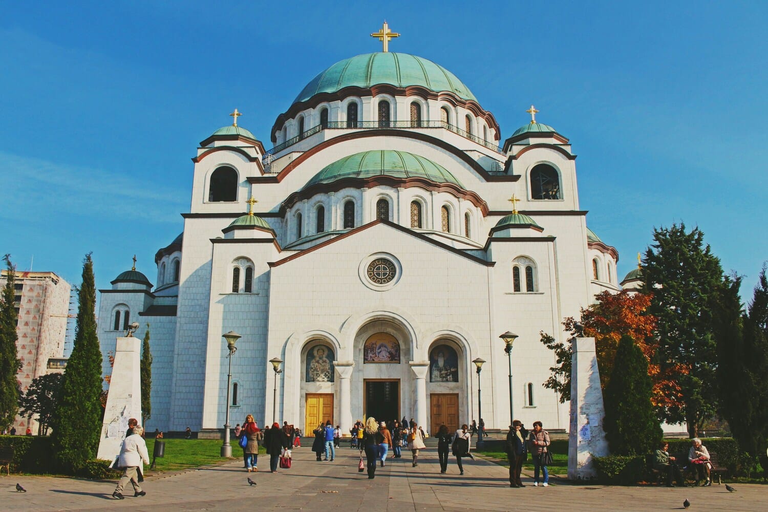 Church of Saint Sava located in Belgrade, Serbia
