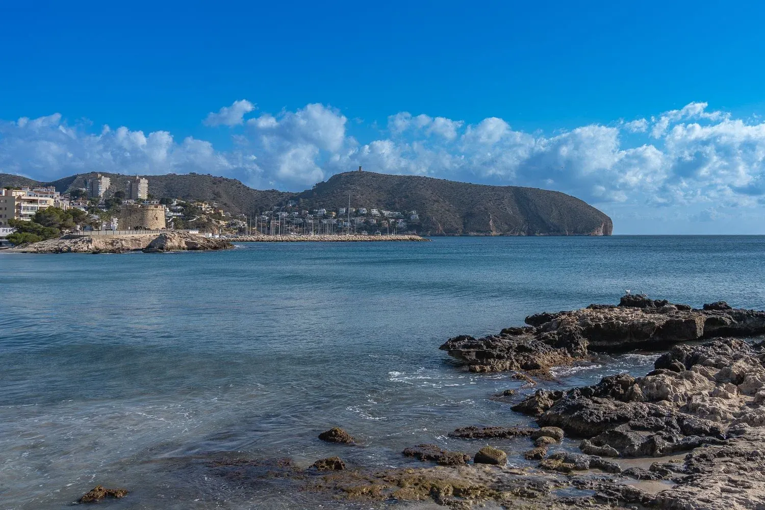 Coastal landscape in Moraira, Comunidad Valenciana, Spain