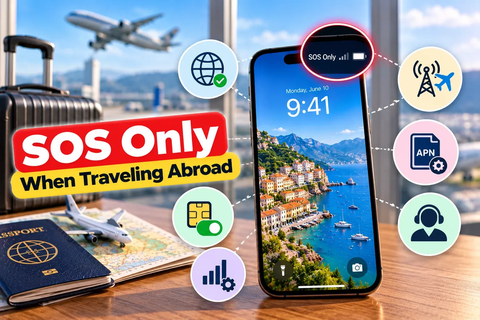 SOS Only on iPhone When Traveling Abroad