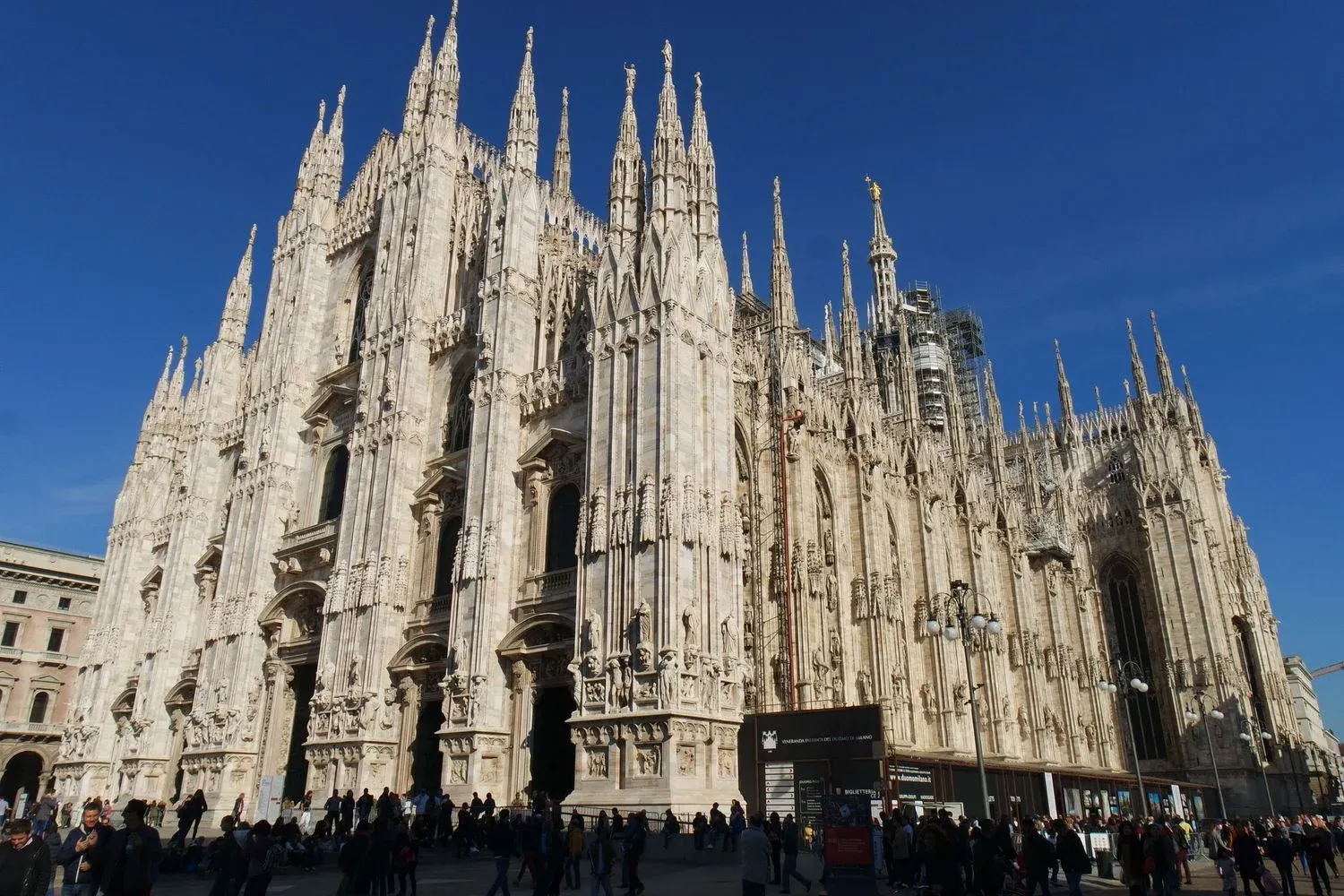 Gothic architecture of the Duomo di Milano, Italy's iconic cathedral