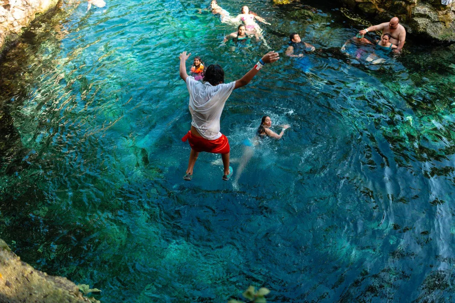 Natural cenote in Tulum, Mexico