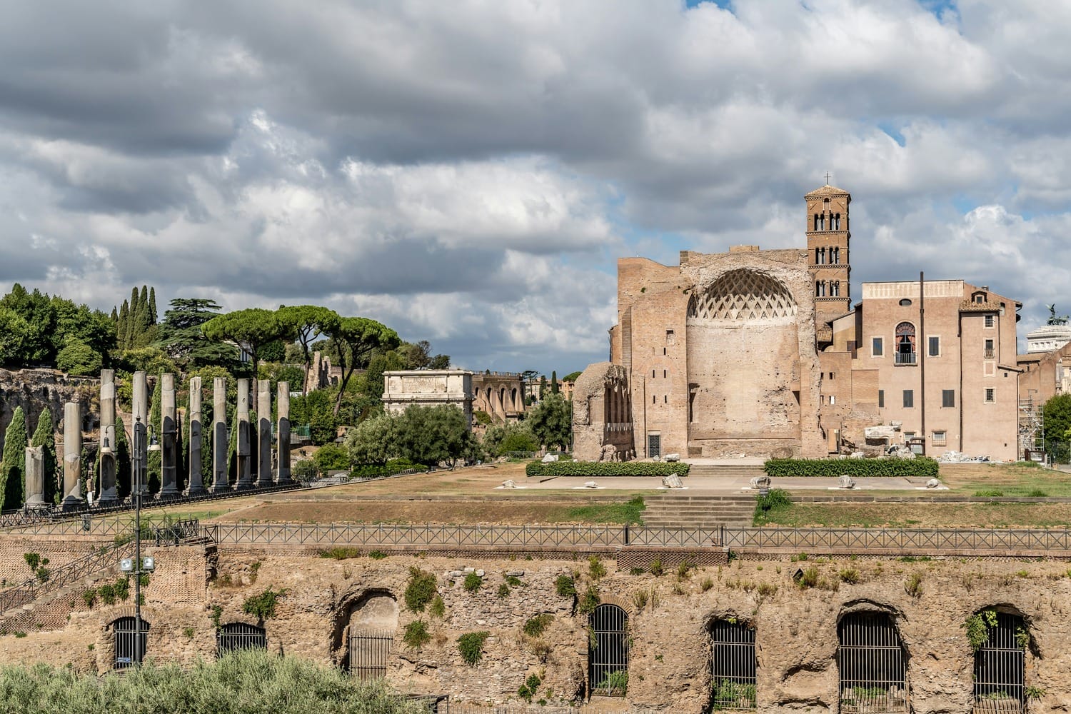Temple of Venus and Roma located on the Velian Hill in Rome, Italy