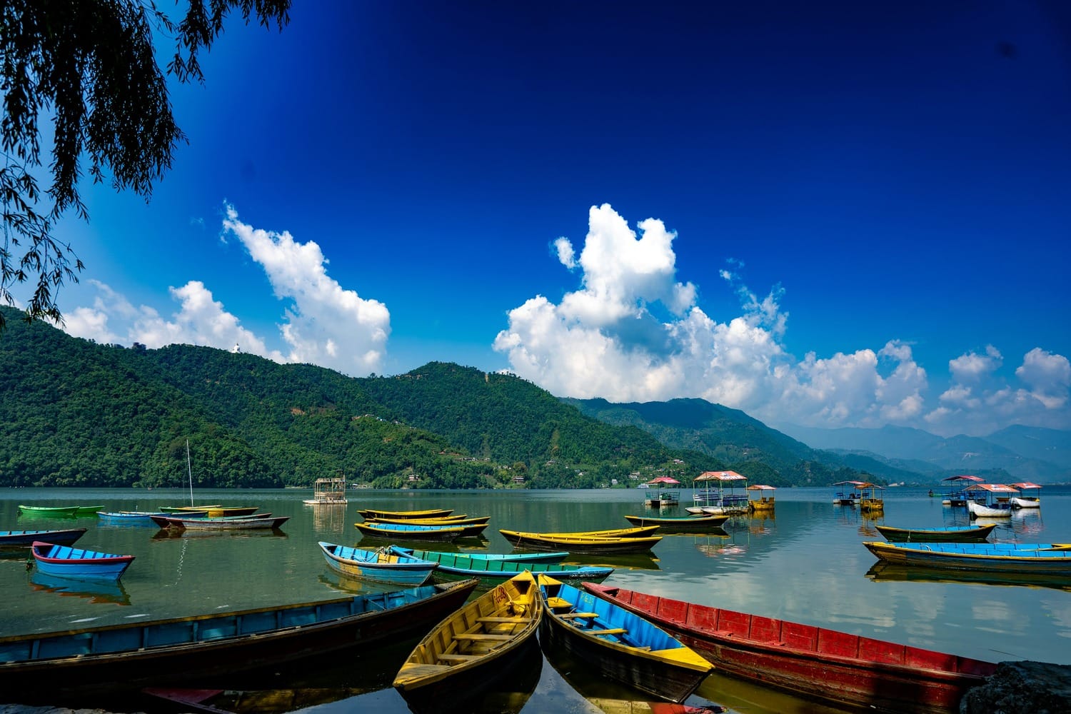 Phewa Lake in Pokhara, Nepal