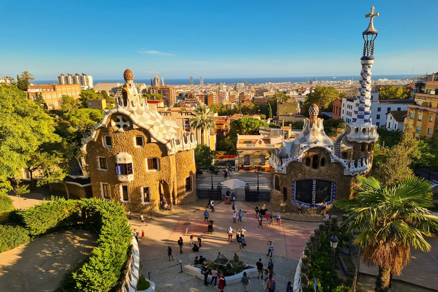 Park Güell in Barcelona, Spain