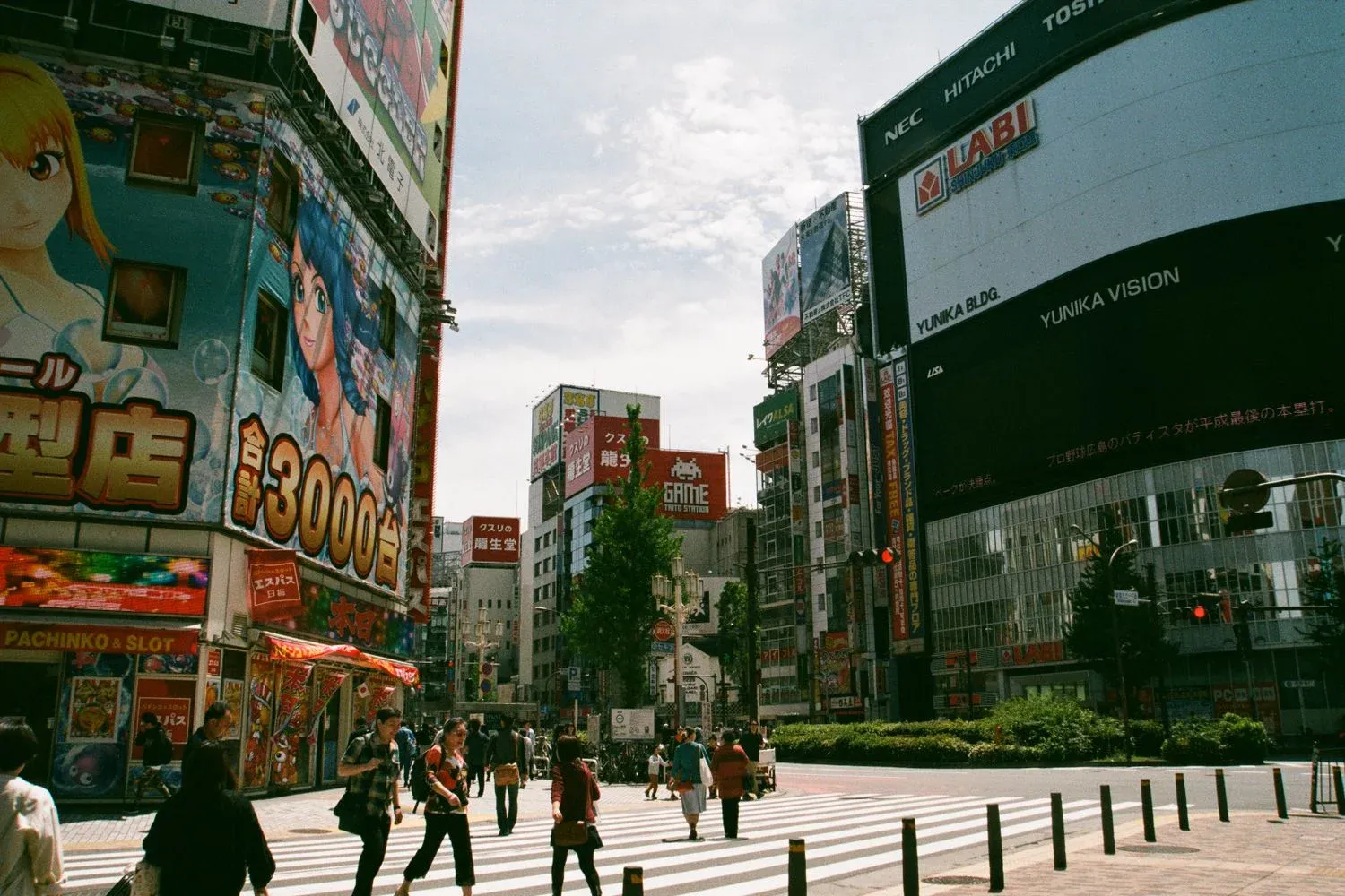 Urban street in Shinjuku, Tokyo