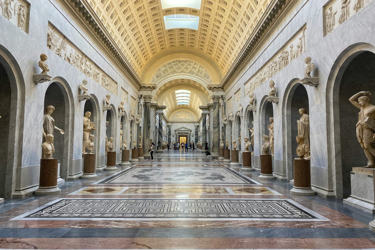 Braccio Nuovo inside the Vatican Museums in Vatican City