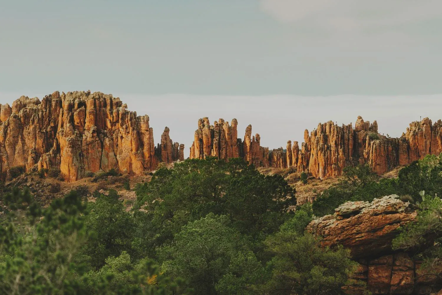 Unique rock formations at Copper Canyon, Mexico's natural wonder