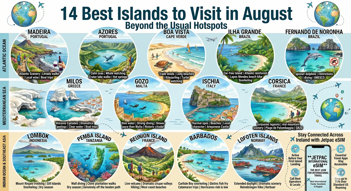 14 Best Islands to Visit in August Beyond the Usual Hotspots