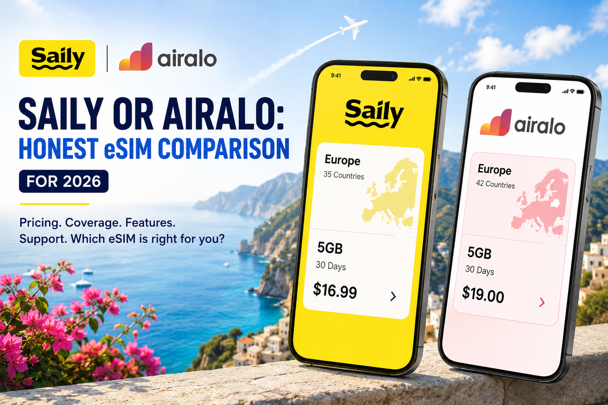 Saily vs Airalo: Honest eSIM Comparison for 2026