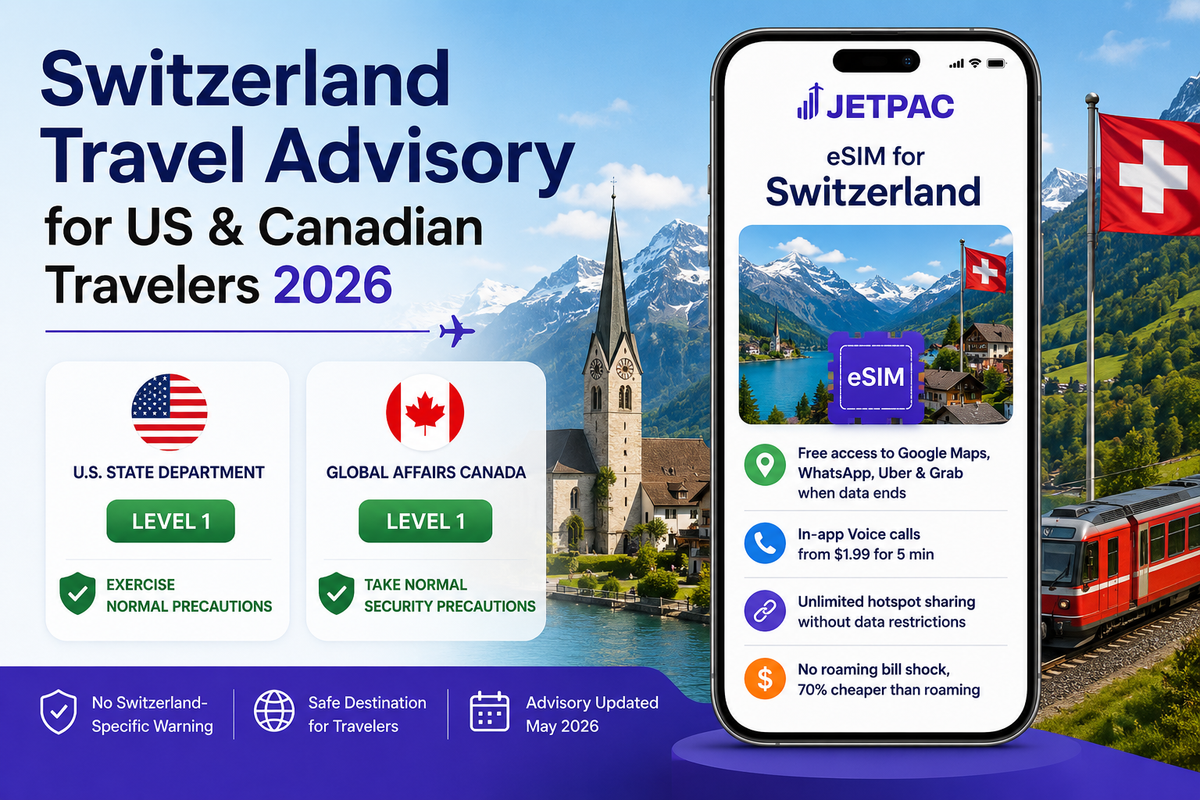 Switzerland Travel Advisory for US & Canadian Travelers 2026