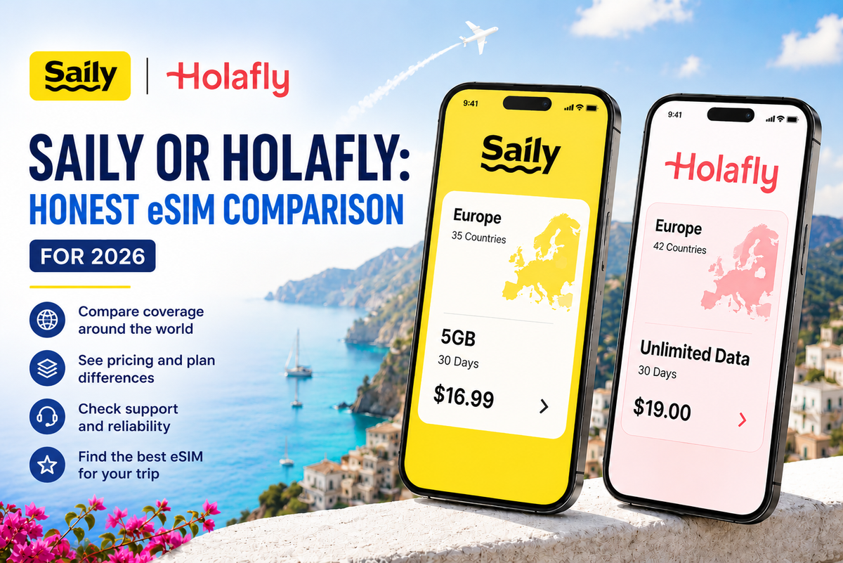 Saily vs Holafly: Honest eSIM Comparison for 2026