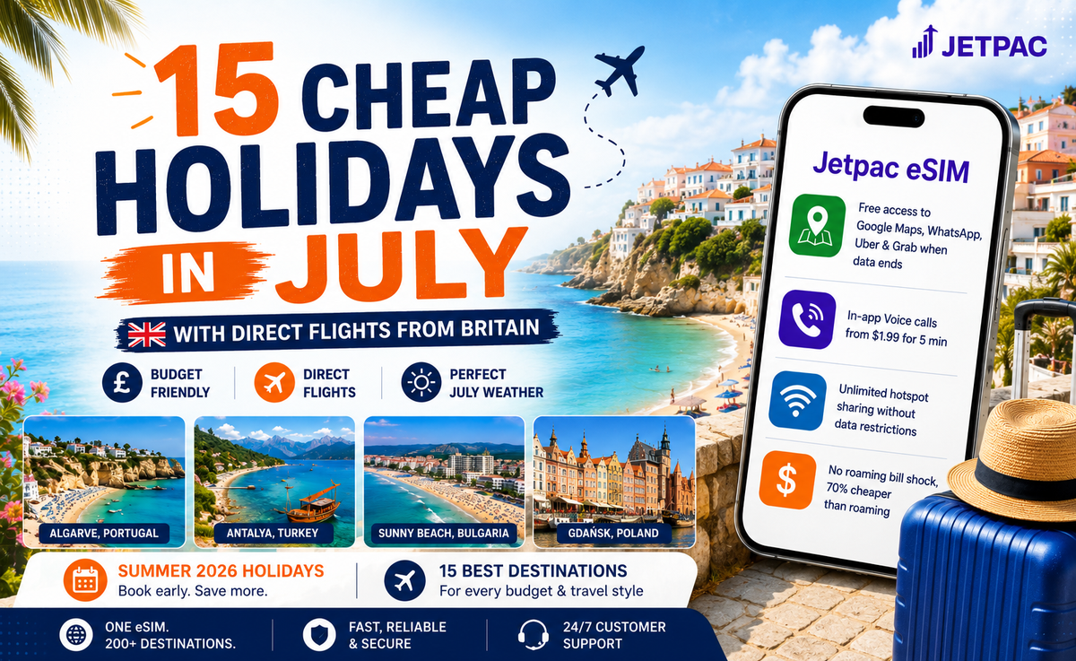 15 Cheap Holidays in July With Direct Flights From Britain