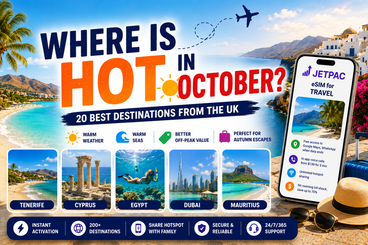 Where Is Hot in October? 20 Best Destinations From the UK